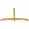 Ekena Millwork Bellingham Rough Sawn Timber Gable Bracket, Western Red Cedar, 84"W x 56"H x 2"D x 6"F, 16/12 Pitch GBW084X56X0206BEL00RWR - alternate 4